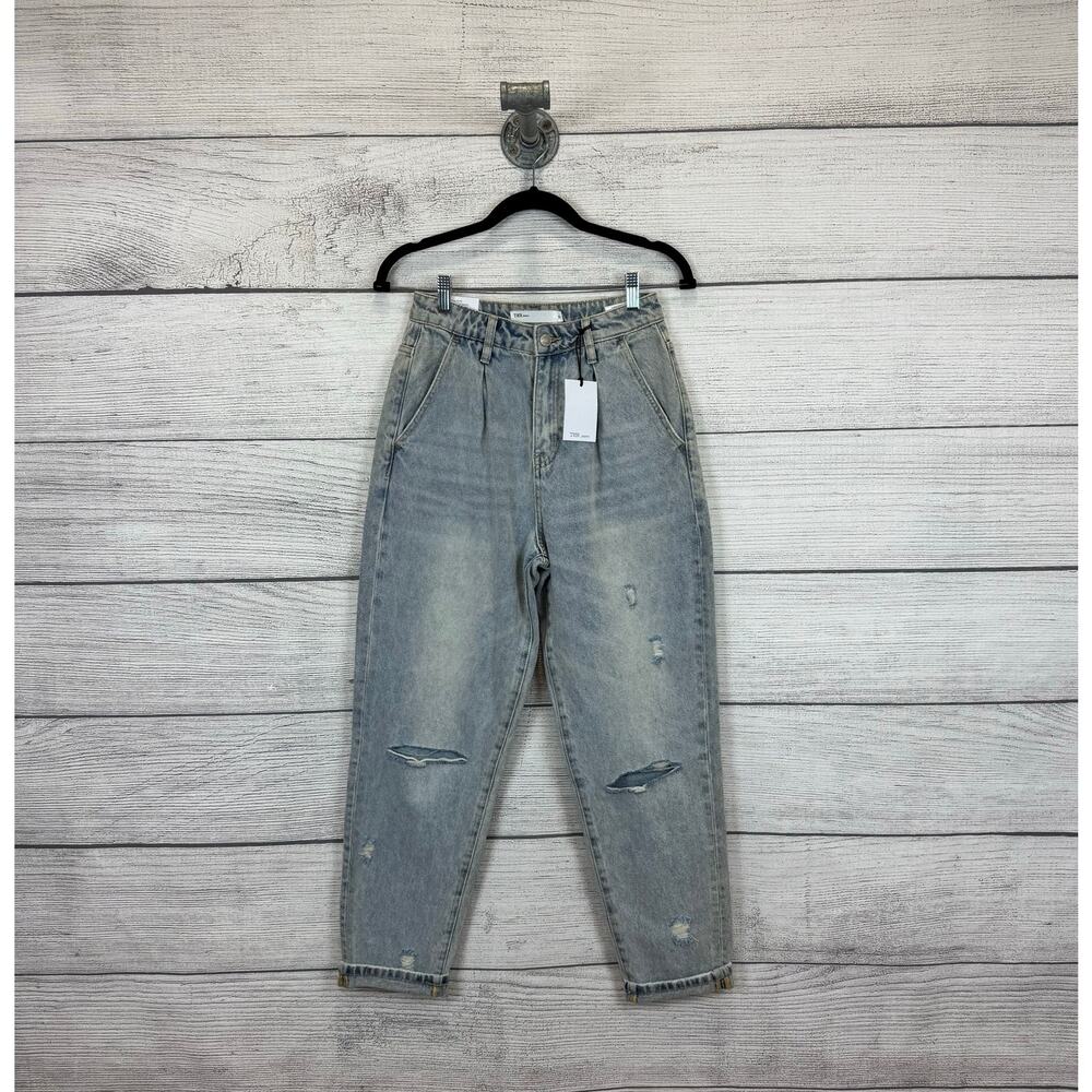 TNR Jeans Women's High Rise Distressed Slouchy Jeans Size 25